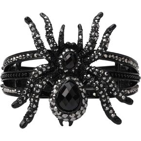 YACQ Spider Bracelets for Women fit Wrist Circumference 6.5 to 7.5 inch, Hypoallergenic Halloween Jewelry Gifts for Women