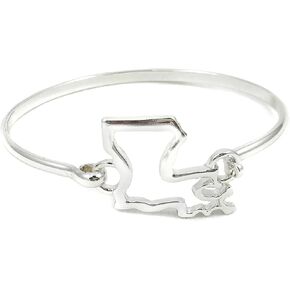 State Shape Bangle Bracelet
