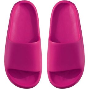 SweatyRocks Women's Minimalist Single Band Shower Slides Open Toe Home Indoor Slippers