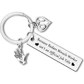 Dabihu Occupational Therapist Gift OT Keychain Appreciation Jewelry Thank You Gift for Occupational Therapists OT Assistant Gift OT Graduation Gift Coworker Going Away Gift Christmas Retirement Gift