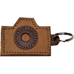 Hide & Drink, Camera Leather Keychain/Key Rings/Photos/Gift for Photographers & Artists, Handmade :: Multicolor Brown in Saudi Arabia