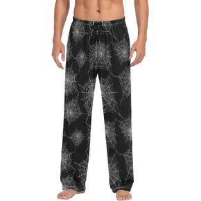 Halloween Spider Web Pattern Men's Pajama Pants Sleepwear Lounge Pajama Bottoms