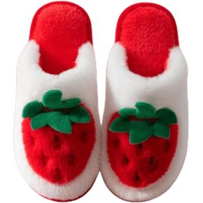 Fuzzy Fruit Slipper for a Kawaii Winter Fluffy Comfort with Adorable Design Thick Plush Warm Cute Aesthetic Delight