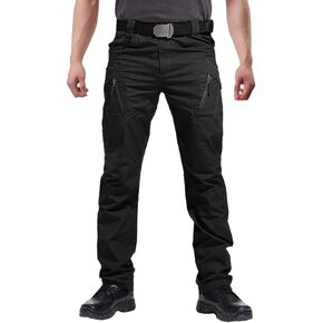 Men's Ripstop Tactical Pants Water Resistant Stretch Cargo Pants Durable Lightweight EDC Hiking Work Pants
