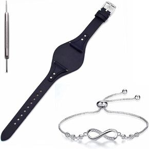 Adwoa Genuine Calf Leather Replacement Straps Compatible for 18mm Spring Bar Fossil Leather Watch Band ES4286 ES4114 ES4113 ES3838 ES3748 ES3625 ES3616 ES3615