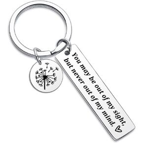 Long Distance Relationship Gifts Couple Keychain for Boyfriend Him Her Farewell Going Away New Job Retirement Gift for Women Leaving Coworker Friend Boss College Graduation Gift for Teacher I Miss You