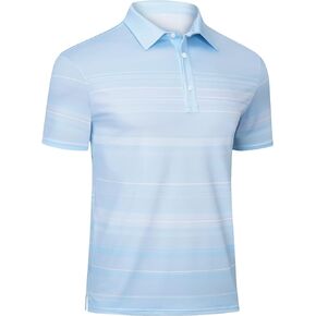 Men's Polo Shirts Short Sleeve - Golf Shirts for Men Recycled Polyester Dry Fit Performance Designed Collared Golf Polo