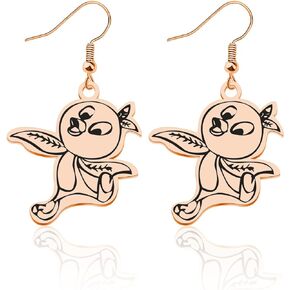Orange Bird Gift Orange Bird Earrings Orange Bird Lovers Gift Orange Bird Jewelry for Her