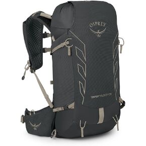 Osprey Tempest Velocity 20L Women's Hiking Backpack, Dark Charcoal/Chiru Tan, WXS/S