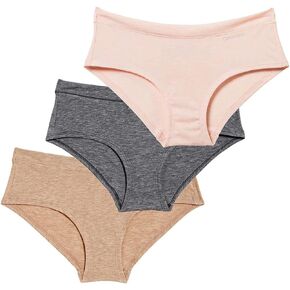 Calvin Klein Women Breeze Ladies Hipster, 3-pack - Nymphs Thigh/Ashford Gray/Toasted Almond X-Large