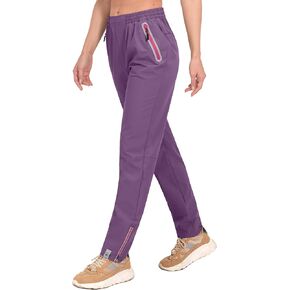 سروال حريمي من Mapamyumco بعامل حماية من أشعة الشمس 50+ قابل للتمدد سريع الجفاف وخفيف الوزن للجولف والمشي لمسافات طويلة والرحلات وجيوب معدنية بسحاب in Kuwait