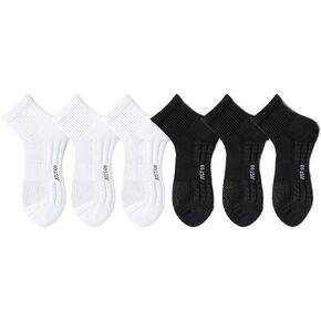 YYaaloa 6 Pairs Sports Socks Running Socks with Cushion, Athletic breathable Casual socks for Men&Women