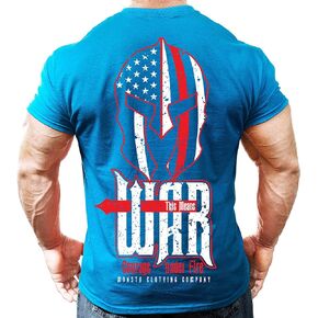 Monsta Clothing Co. Mens Bodybuilding Workout (ThisMeansWAR) Fitness Gym T-Shirt