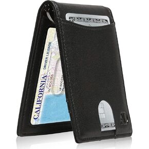 Access Denied Slim Bifold Wallets For Men - Thin Minimalist Money Clip Wallet Mens Front Pocket Credit Card Holder RFID Blocking