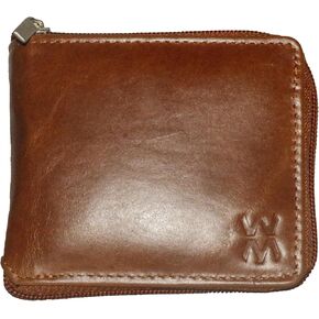 Premium Zipper Men's Leather Wallet - Sleek and Secure Travel Essential in Saudi Arabia