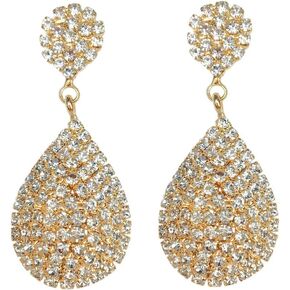 Extra Long Tassel Earrings Statement Earrings Art Deco Great Gatsby Roaring 20s Rhinestone Crystal Drop Earrings Tear Drop Earrings Pageant Bridal Wedding NYE Party Earrings