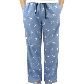 Men's Animal Wolf Penguin Polar Bear Print Soft Flannel Pajama Bottoms