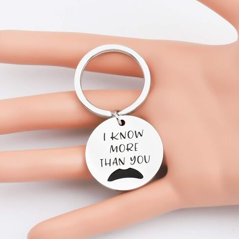 CENWA Funny Ron Quote I Know More than You Keychain Funny Gift For Fans in Saudi Arabia