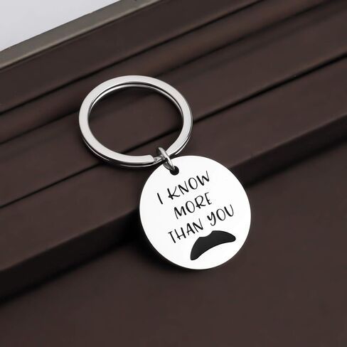 CENWA Funny Ron Quote I Know More than You Keychain Funny Gift For Fans in Saudi Arabia
