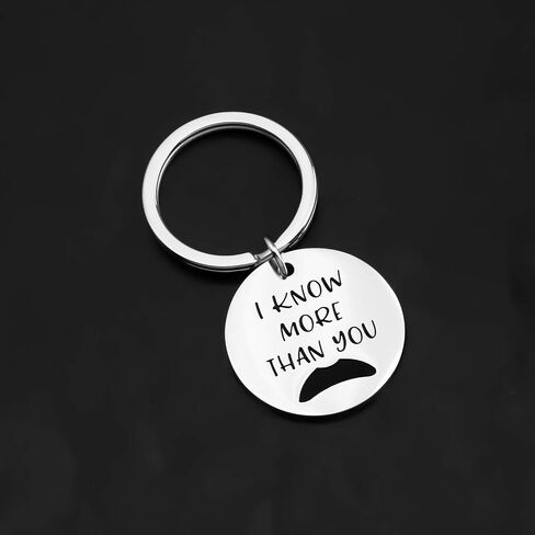 CENWA Funny Ron Quote I Know More than You Keychain Funny Gift For Fans in Saudi Arabia