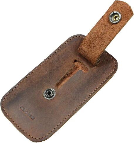 Hide & Drink, Leather Slim Coin Pouch, Cash Organizer Holder, Pocket Accessories, Handmade Includes 101 Year Warranty :: Bourbon Brown in Saudi Arabia