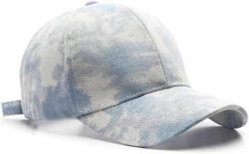 Nethins Fashion Structured Tie Dye Women Baseball Cap Personalized Adjustable Strapback Men Truker Hat in Saudi Arabia