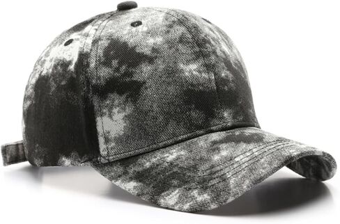 Nethins Fashion Structured Tie Dye Women Baseball Cap Personalized Adjustable Strapback Men Truker Hat in Saudi Arabia