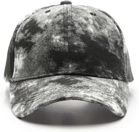 Nethins Fashion Structured Tie Dye Women Baseball Cap Personalized Adjustable Strapback Men Truker Hat in Saudi Arabia