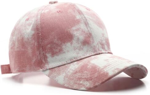 Nethins Fashion Structured Tie Dye Women Baseball Cap Personalized Adjustable Strapback Men Truker Hat in Saudi Arabia