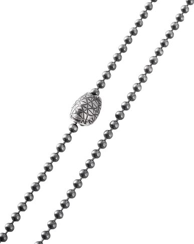 COPPERTIST.WU Indian Star Tortoise Clasp Necklace 4mm Ball Bead Chain 925 Sterling Silver Necklace 65cm/25.6'' Fashion Jewelry Link Gift for Men Women in Kuwait