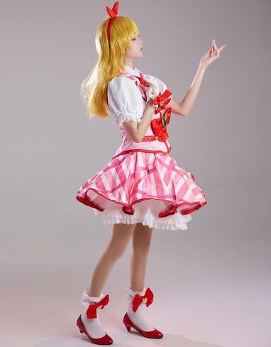 haikyuu Women Anime Kawaii Shirt and Skirt Set Cosplay Costume with Vest and Necktie for Halloween Party Comic Con in Saudi Arabia