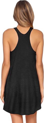 BCA by Rebecca Virtue Oasis - Women's Beach Dress with Plunge Neckline and Waist Tie, Beach Cover Ups for Women's Swimwear in Kuwait