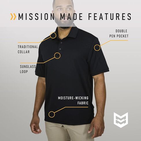 Mission Made Tactical Polo Shirt Military Duty Uniform for Men in Saudi Arabia