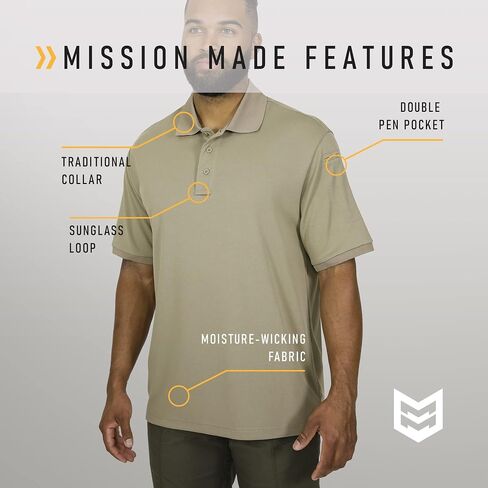 Mission Made Tactical Polo Shirt Military Duty Uniform for Men in Saudi Arabia