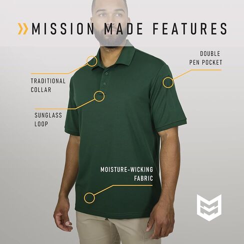 قميص بولو تكتيكي من Mission Made زي عسكري للرجال in Kuwait