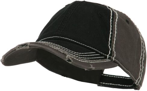 Otto Caps Vintage Washed Cotton Twill Frayed Bill Cap in Kuwait