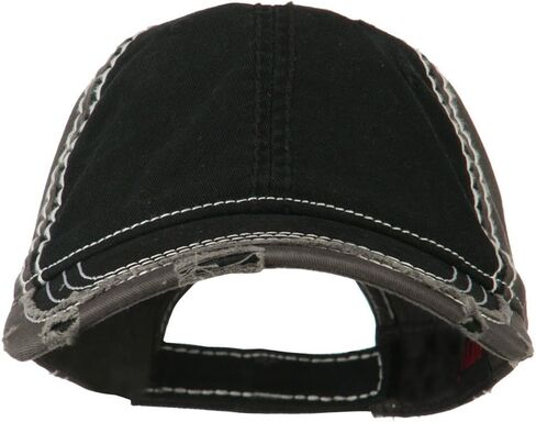 Otto Caps Vintage Washed Cotton Twill Frayed Bill Cap in Kuwait