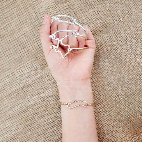 State Shape Bangle Bracelet in Saudi Arabia