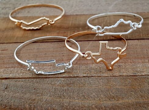 State Shape Bangle Bracelet in Saudi Arabia
