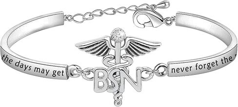 BNQL Bachelor of Science in Nursing Gifts BSN Bracelet BSN Graduations Gifts for Nurses Jewelry Inspirational Gifts in Saudi Arabia
