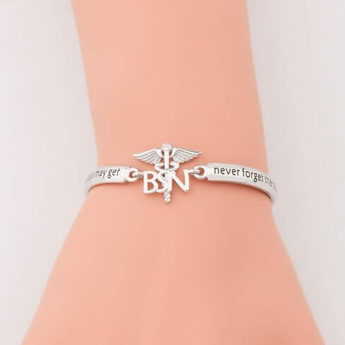 BNQL Bachelor of Science in Nursing Gifts BSN Bracelet BSN Graduations Gifts for Nurses Jewelry Inspirational Gifts in Saudi Arabia