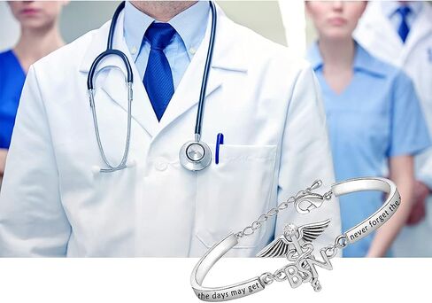 BNQL Bachelor of Science in Nursing Gifts BSN Bracelet BSN Graduations Gifts for Nurses Jewelry Inspirational Gifts in Saudi Arabia