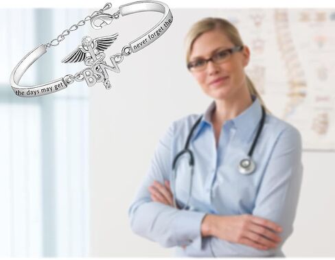 BNQL Bachelor of Science in Nursing Gifts BSN Bracelet BSN Graduations Gifts for Nurses Jewelry Inspirational Gifts in Saudi Arabia