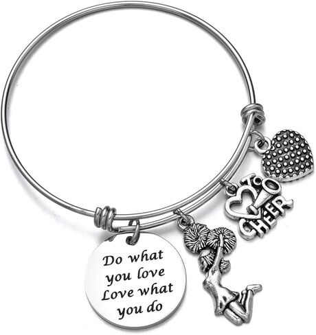ODLADM School Team Cheerleaing Cheerleader Inspiration Bracelet Birthday Gifts Jewelry for Her in Saudi Arabia