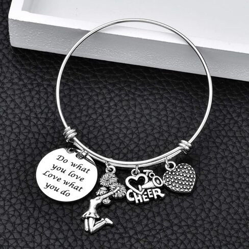 ODLADM School Team Cheerleaing Cheerleader Inspiration Bracelet Birthday Gifts Jewelry for Her in Saudi Arabia
