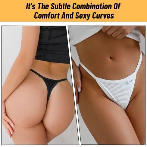 SEXY 6 PACKS SET BREATHABLE UNDERWEAR G-STRINGS COTTON THONGS FOR WOMEN COTTON PANTIES STRETCH HIGH WAIST S-XL in Saudi Arabia