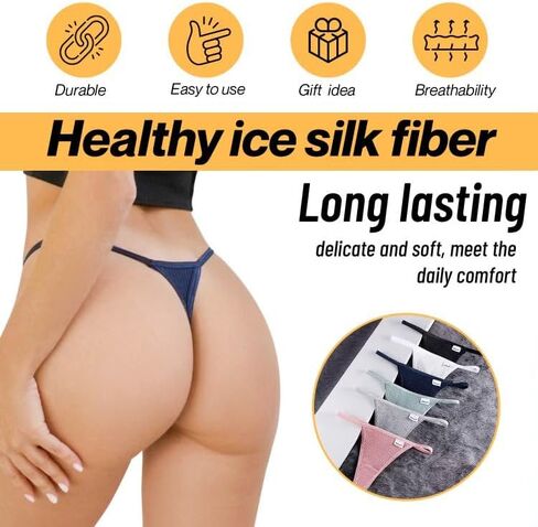 SEXY 6 PACKS SET BREATHABLE UNDERWEAR G-STRINGS COTTON THONGS FOR WOMEN COTTON PANTIES STRETCH HIGH WAIST S-XL in Saudi Arabia