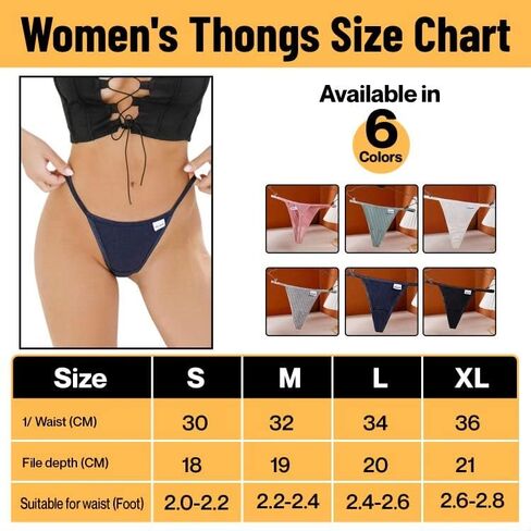 SEXY 6 PACKS SET BREATHABLE UNDERWEAR G-STRINGS COTTON THONGS FOR WOMEN COTTON PANTIES STRETCH HIGH WAIST S-XL in Saudi Arabia