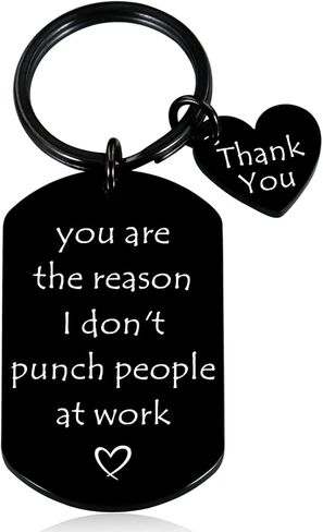 Funny Keychain Gift for Coworker Office GIft for Women Men Thankyou Gift for Coworkers Leaving Away Gift for Work Bestie Colleague Birthday Gift for Boss Employee Appreciation Gift for Work Friends in Kuwait