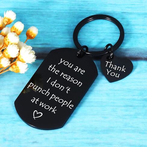 Funny Keychain Gift for Coworker Office GIft for Women Men Thankyou Gift for Coworkers Leaving Away Gift for Work Bestie Colleague Birthday Gift for Boss Employee Appreciation Gift for Work Friends in Kuwait